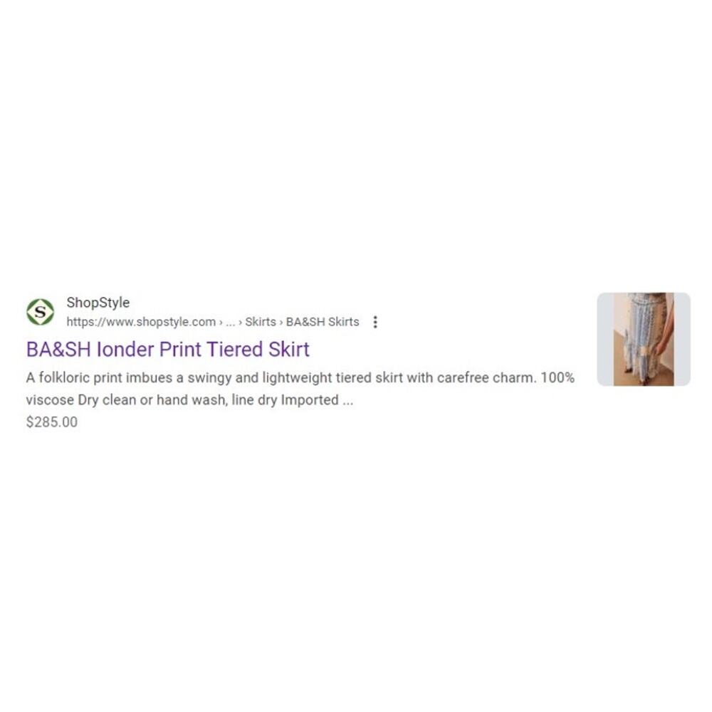 NWT! BA&SH Jupe Ionder Bandana Flowy Printed Midi Skirt - Size 1 / Small - Picture 7 of 10